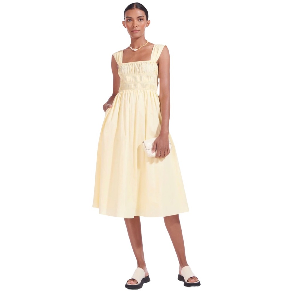 NWT Staud ginger yellow maxi dress